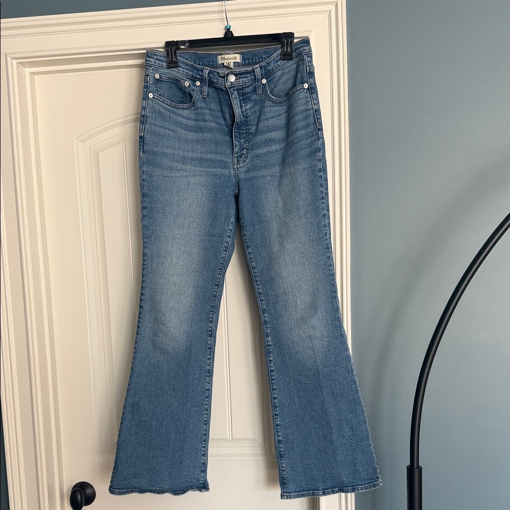 Madewell Women’s Blue High-Rise Flare Jeans